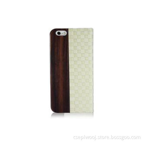 Luxury African Dois De Wood & White Faux Leather , Cool Boo